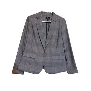 Worthington Plaid Blazer Suit Jacket Size Large L Multicolored